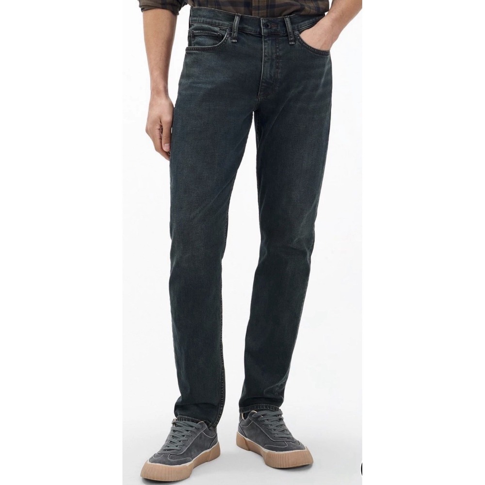 Rag N Bone Fit 2 Slim Denim Jean In Black Denim Men's Size 32 X 32 Pockets